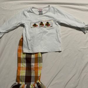 smocked turkey pant set